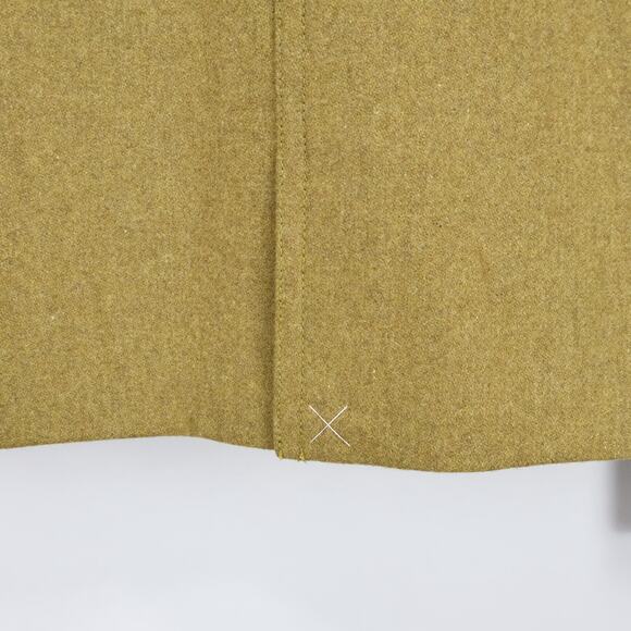 J.Crew Melton Wool Double-Breasted Cropped Classic Peacoat Mustard Olive Size 4 - Picture 5 of 9